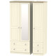 Venice Tall Triple 4 Drawer Mirrored Wardrobe